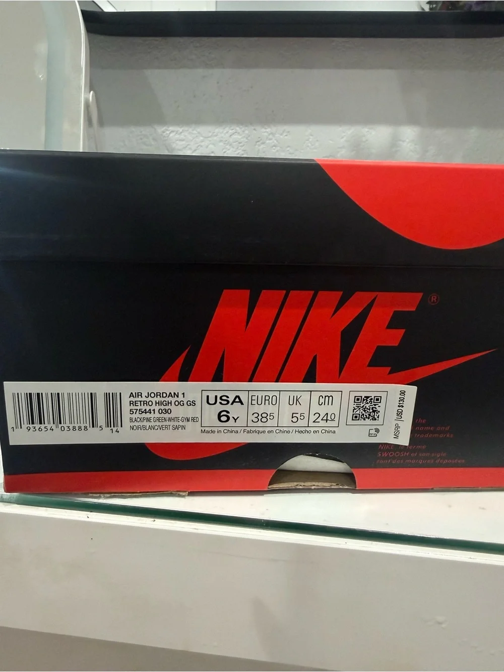 Nike Kids' Air Jordan 1 Mid - Black & Green